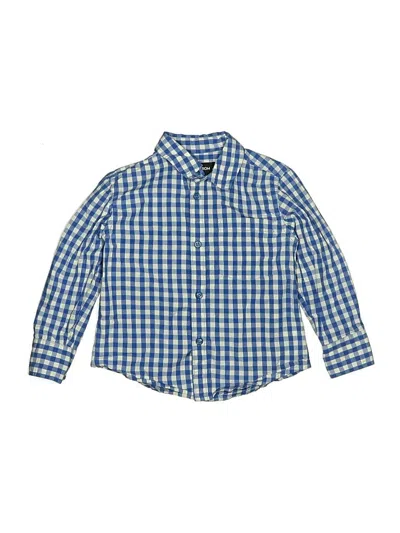 Pre-owned Nordstrom Kids' Long Sleeve Button Down Shirt In Blue