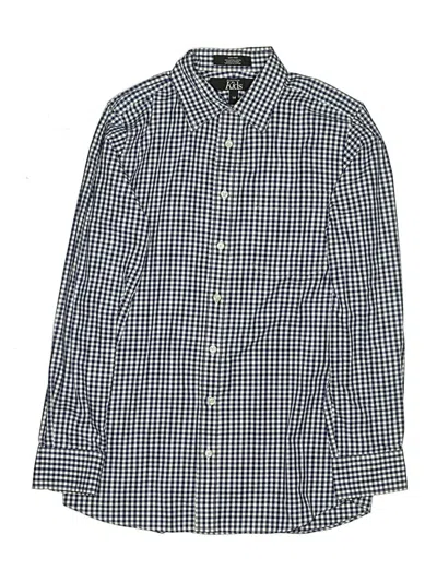 Pre-owned Nordstrom Kids' Long Sleeve Button Down Shirt In Gray