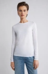 Nordstrom Long Sleeve Crewenck T-shirt In White