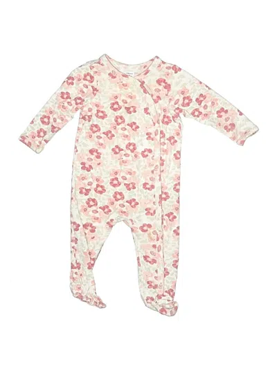 Pre-owned Nordstrom Babies' Long Sleeve Onesie In Ivory