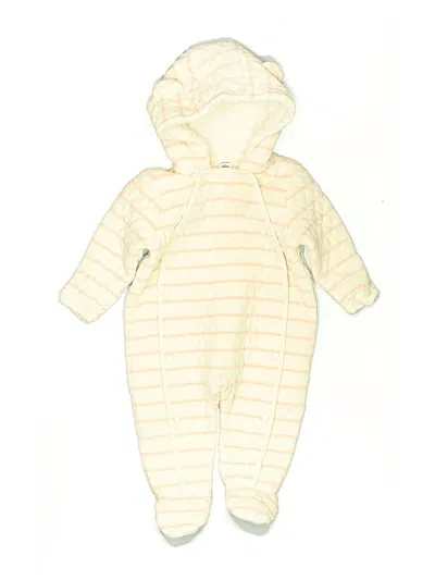 Pre-owned Nordstrom Babies' Long Sleeve Onesie In Yellow