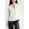 Nordstrom Long Sleeve Tie Neck Shirt In Yellow