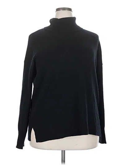 Pre-owned Nordstrom Long Sleeve Top Black Turtleneck Tops