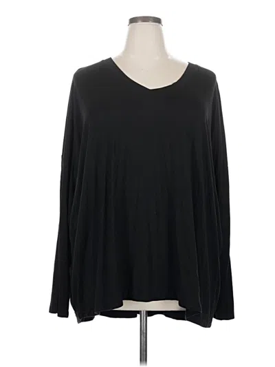 Pre-owned Nordstrom Long Sleeve T-shirt In Black