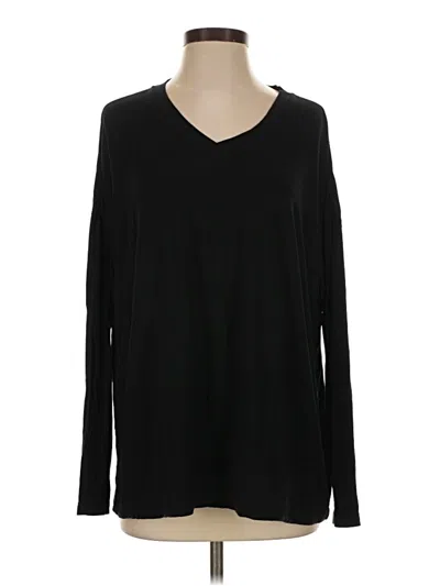 Pre-owned Nordstrom Long Sleeve T-shirt In Black