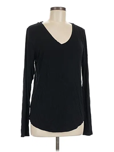 Pre-owned Nordstrom Long Sleeve T-shirt In Black