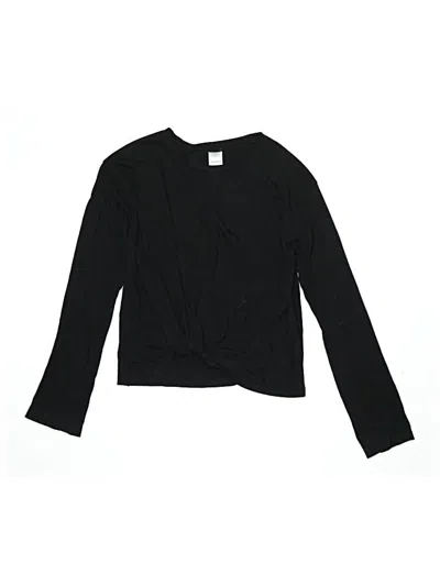 Pre-owned Nordstrom Kids' Long Sleeve T-shirt In Black