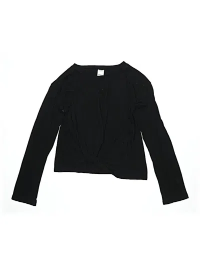 Pre-owned Nordstrom Kids' Long Sleeve T-shirt In Black
