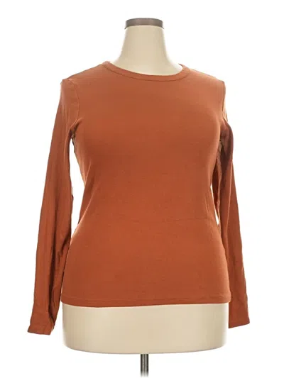 Pre-owned Nordstrom Long Sleeve T-shirt In Brown