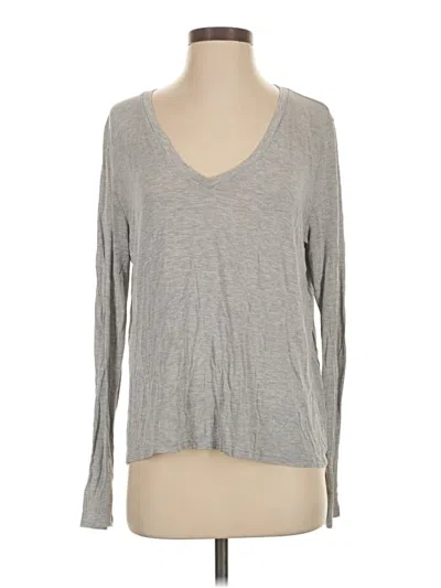 Pre-owned Nordstrom Long Sleeve T-shirt In Gray