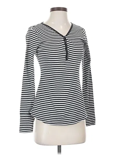 Pre-owned Nordstrom Long Sleeve T-shirt In Silver