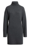 Nordstrom Long Sleeve Wool & Cashmere Sweater Dress In Black