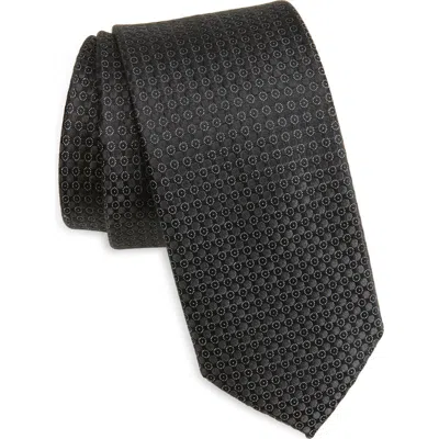 Nordstrom Lorel Dot Jacquard Silk Tie In Black