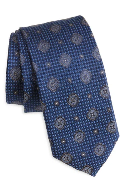 Nordstrom Luirisa Medallion Silk Tie In Blue