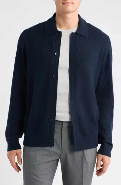 Nordstrom Lux Cashmere Cardigan Sweater In Blue