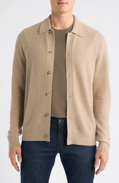 Nordstrom Lux Cashmere Cardigan Sweater In Neutral