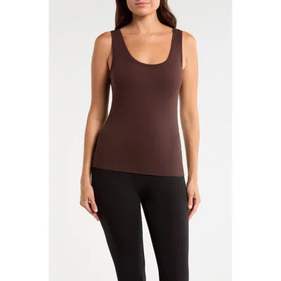 Nordstrom Luxe Delicate Layering Tank Top In Brown