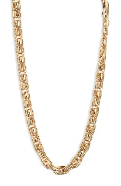 Nordstrom Luxe Double Curb Chain Necklace In Gold