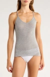 Nordstrom Luxe Layering Cotton Blend Camisole In Gray