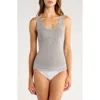 Nordstrom Luxe Layering Cotton Blend Tank Top In Gray