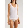 Nordstrom Luxe Layering Cotton Blend Tank Top In White