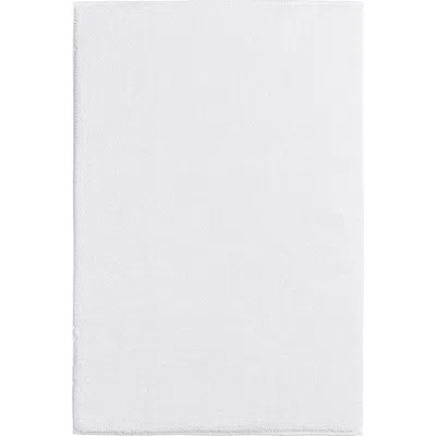 Nordstrom Luxury Woven Cotton Bath Mat In White