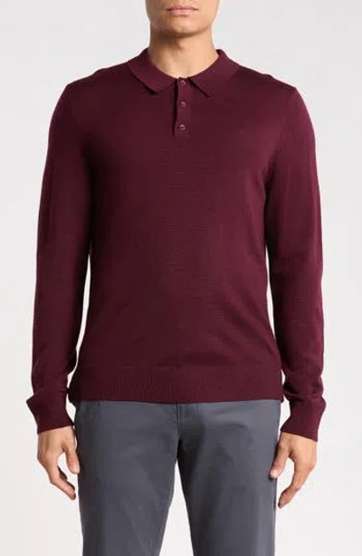 Nordstrom Machine Washable Merino Wool Polo Sweater In Multi