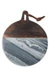 Nordstrom Marble & Acacia Wood Round Cutting Board