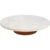 Nordstrom Marble Lazy Susan In White Cloud Marble