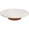Nordstrom Marble Lazy Susan In White Cloud Marble