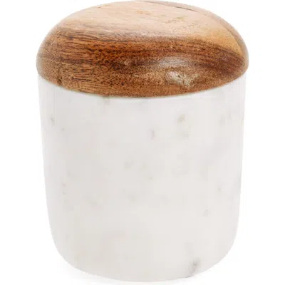 Nordstrom Marble Salt Cellar In White Cloud Marble