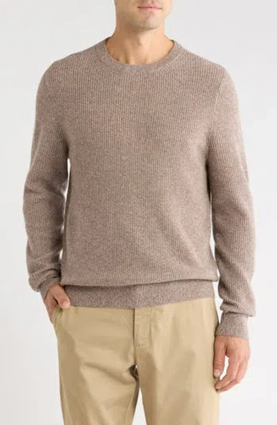 Nordstrom Marled Wool & Cashmere Sweater In Brown
