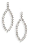 Nordstrom Marquise Cubic Zirconia Open Teardrop Earrings