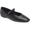 Nordstrom Mary Jane Flat In Black