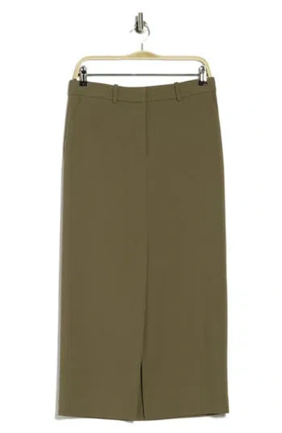 Nordstrom Maxi Pencil Skirt In Olive Stone