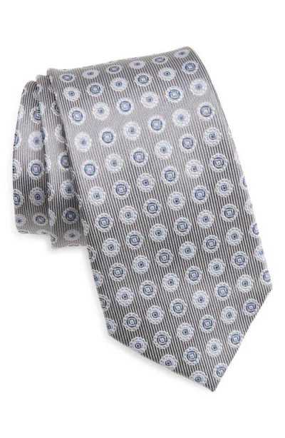 Nordstrom Medallion Jacquard Silk Tie In Blue