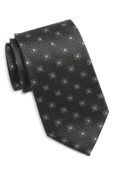 Nordstrom Medallion Silk Tie In Black