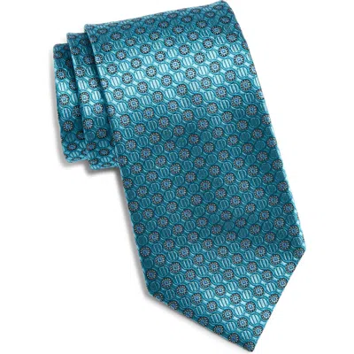Nordstrom Medallion Silk Tie In Blue