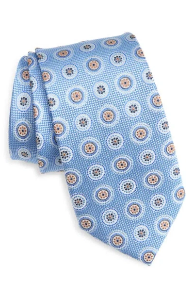 Nordstrom Medallion Silk Tie In Blue