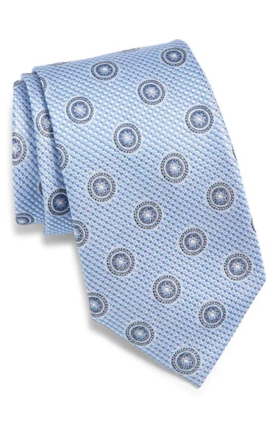Nordstrom Medallion Silk Tie In Blue