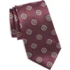 Nordstrom Medallion Silk Tie In Gray