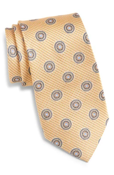 Nordstrom Medallion Silk Tie In Gold