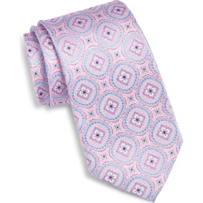 Nordstrom Medallion Silk Tie In Purple