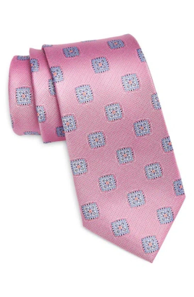 Nordstrom Medallion Silk Tie In Pink