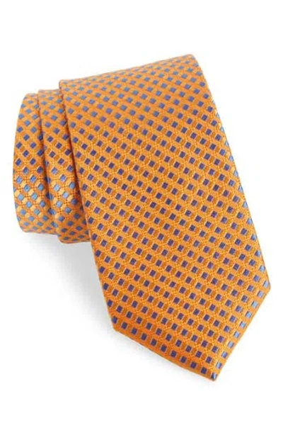 Nordstrom Men's Shop Shop Nathan Neat Silk Tie In Orange