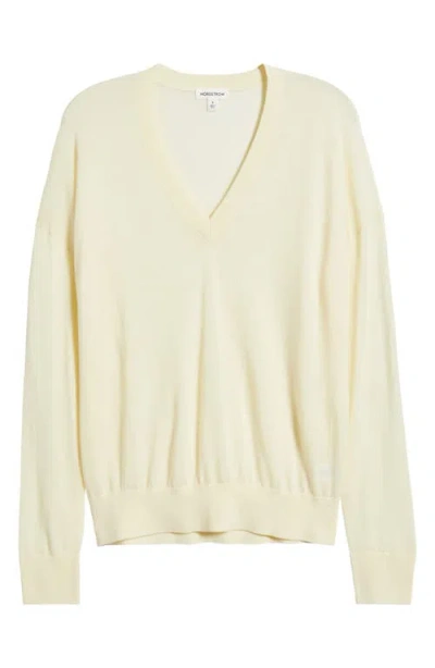 Nordstrom Merino Wool Blend Sweater In Yellow Pale