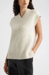 Nordstrom Merino Wool Blend V-neck Sweater Vest In Neutral