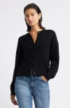 Nordstrom Merino Wool Cardigan In Black