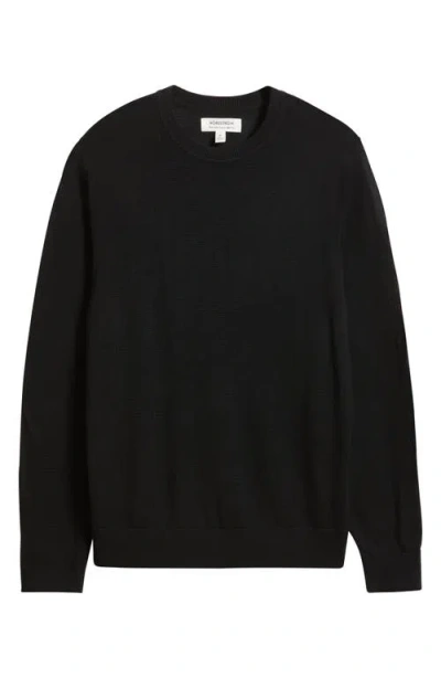 Nordstrom Merino Wool Crewneck Sweater In Black