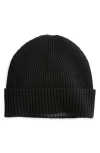 Nordstrom Merino Wool Cuff Beanie In Black